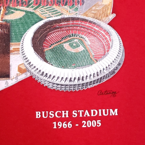 2005 History of St Louis Cardinals Baseball Y2K Stanley Frank Musial T-shirt - Picture 6 of 8